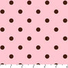 Anti Pill Dots Pink Chocolate Fleece 101