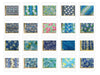 SWATCHES Blue/Turquoise Hawaiian Floral Prints