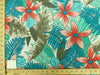 SWATCHES Blue/Turquoise Hawaiian Floral Prints