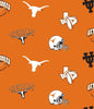 Anti Pill University of Texas Fleece B161 (LAST PIECE MEASURES 1 YARD 26 INCHES"