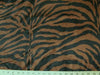 Zebra Charmeuse Satin BROWN/BLACK LARGE