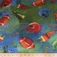 Premium Anti-Pill  Football Fleece "LAST PIECE MEASURES 2 YARD 32 INCHES"