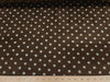 Anti Pill Chocolate Blue Dots Fleece A1
