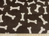 Bones On Brown Fleece A99