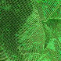 Metallic Hologram Foil Spandex DARK LIME