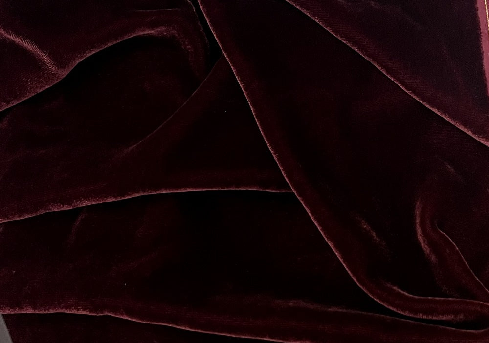 Plush Silk Velvet 54" Wide MERLOT