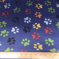 Blue Rainbow Paws Fleece NF-1