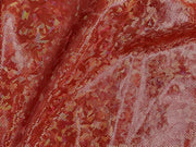 Metallic Hologram Foil Spandex RED/ORANGE
