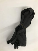 1 Yard Black 1/2" Elastic