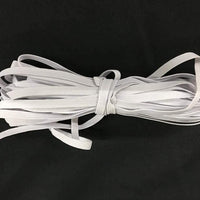 5 Yard Bundle White Braided 1/4" Elastic