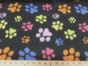 Paws On Black Fleece 100