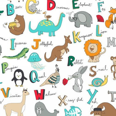 Premium Anti-Pill ABC Animals Fleece 161