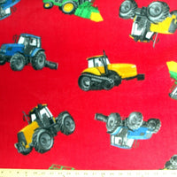 Premium Anti-Pill Tractors Red Fleece 165