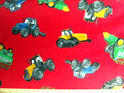 Premium Anti-Pill Tractors Red Fleece 165