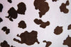 Cow Minky Cuddle Fur BROWN PINK