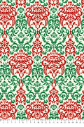 Premium Anti-Pill Festive Baroque On Ivory Fleece 192