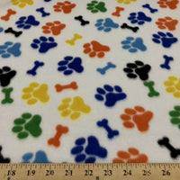 Paws Bones Rainbow Fleece 20B