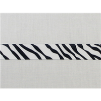 Zebra Grosgrain Ribbon 7/8" 1 1/2"