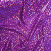 Metallic Hologram Foil Spandex PURPLE