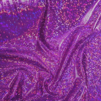 Metallic Hologram Foil Spandex PURPLE
