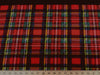 Premium Anti-Pill Stewart Plaid Red Fleece 250