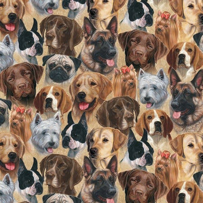 Premium Anti-Pill Dog Selfies Fleece 256