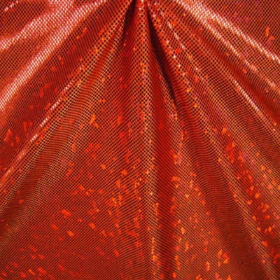 Metallic Hologram Foil Spandex ORANGE
