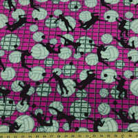 Anti-Pill Hot Pink Volleyball Play Fleece 302