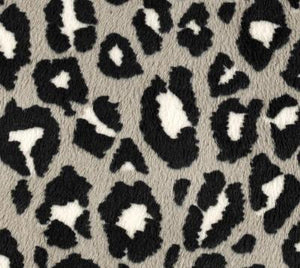 Jaguar Minky Cuddle Fur BLACK GRAY