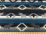 Anti-Pill Moose Crossing Blue 349