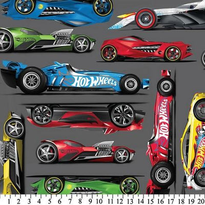 Premium Anti-Pill Hot Wheels Gray Fleece 363
