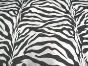 Zebra Dull Satin BLACK WHITE