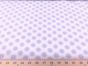 Anti-Pill Blue Polka Dot Fleece 423