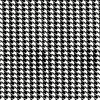 Anti-Pill Houndstooth Black White Fleece 432