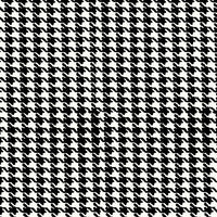 Premium Anti-Pill Houndstooth Black White Fleece 432