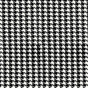 Premium Anti-Pill Houndstooth Black White Fleece 432
