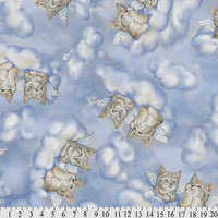 Premium Anti-Pill American Greetings Angel Kittens Fleece 459