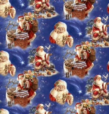 Anti-Pill Santa Chimney By Dona Gelsinger Fleece 461