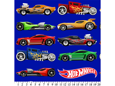 Anti-Pill Hot Wheels Cars Fleece A58 