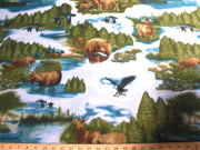 Premium Anti-Pill Mountain Deer & Bear Fleece 522