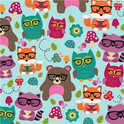 Premium Anti-Pill Nerdy Forest Friends Fleece 553 "LAST PIECE MEASURES 1 YARD 25 INCHES" (Copy)