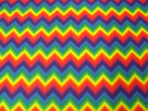 RAINBOW ZIG ZAG SP-35 SPANDEX LYCRA FABRIC $11.99/YARD