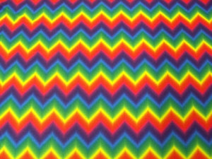 RAINBOW ZIG ZAG SP-35 SPANDEX LYCRA FABRIC $11.99/YARD