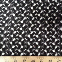 Crochet Stretch Lace BLACK SL-67
