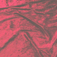 Crushed Panne Velour Velvet Cranberry