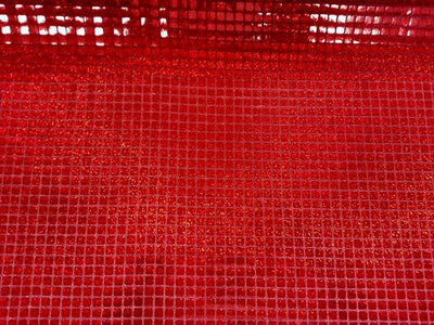 Hologram Square Sequins RED HS-9