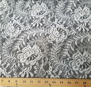 Floral Stretch Lace IVORY SL-83