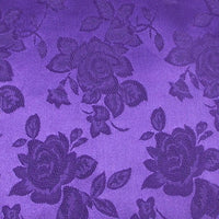 Rose Satin Brocade Jacquard Fabric 60" Wide. CHOOSE FROM OVER 30 COLORS
