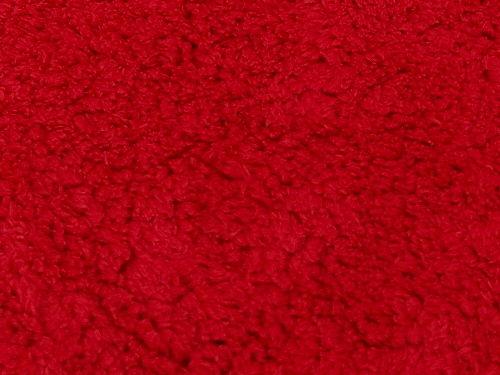 Minky Sherpa Lambs Wool Red