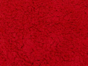 Minky Sherpa Lambs Wool Red